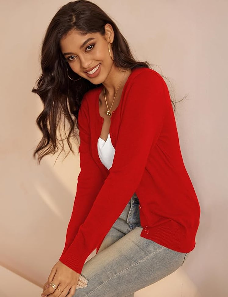 a.Jesdani Soft Knit Cardigan