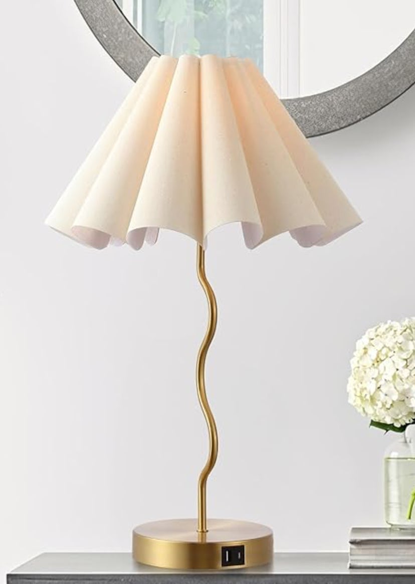EOEYYOYB Pleated Table Lamp 