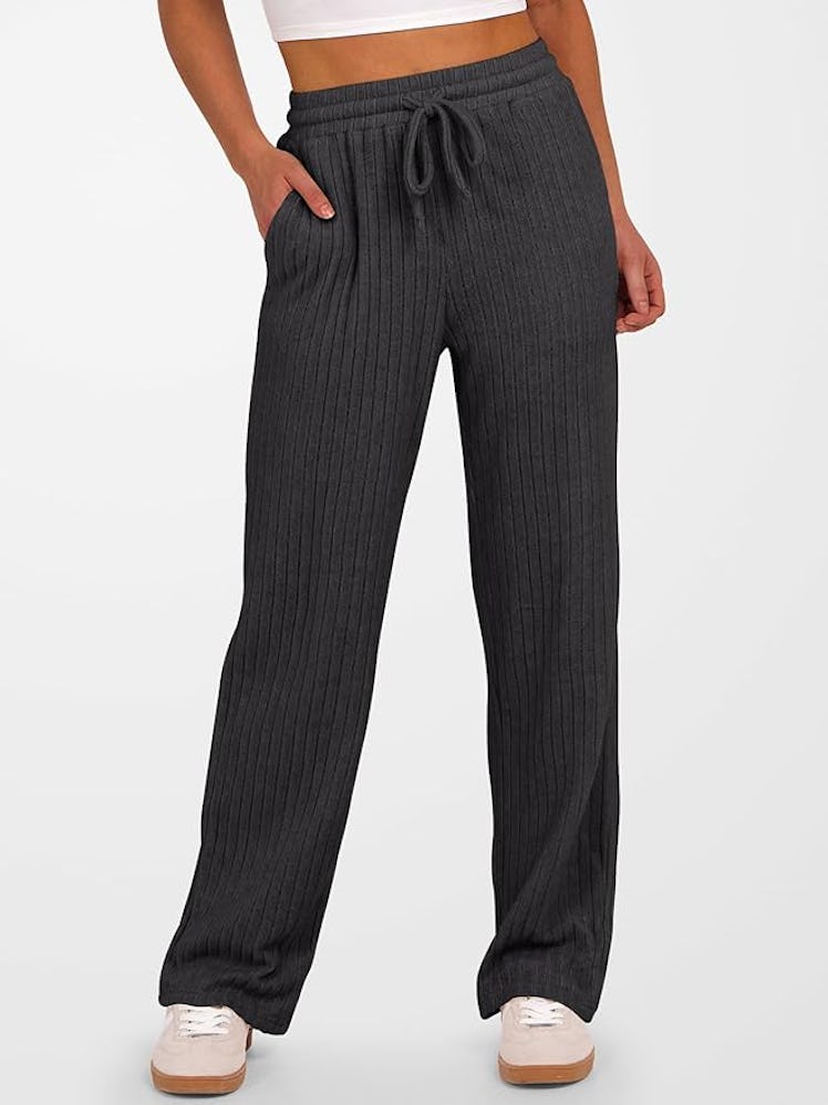 ANRABESS Ribbed Knit Pants