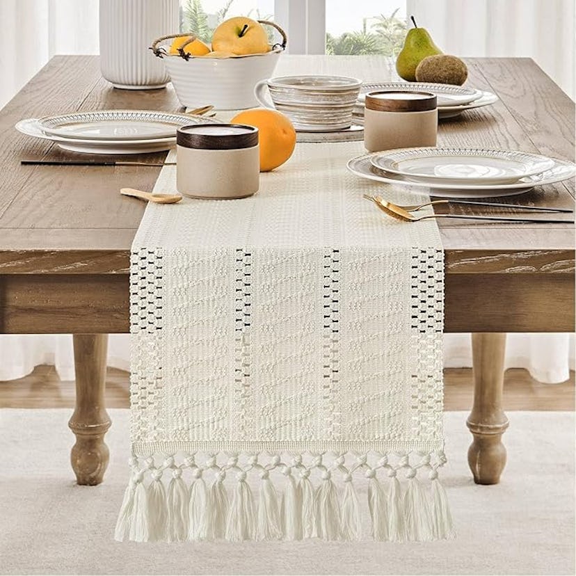 ZeeMart Macrame Table Runner