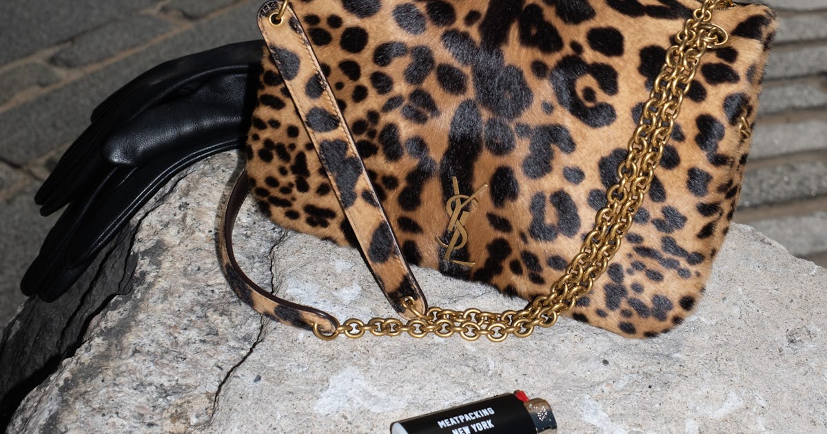 This Leopard Saint Laurent Bag Hits All The Right Spots