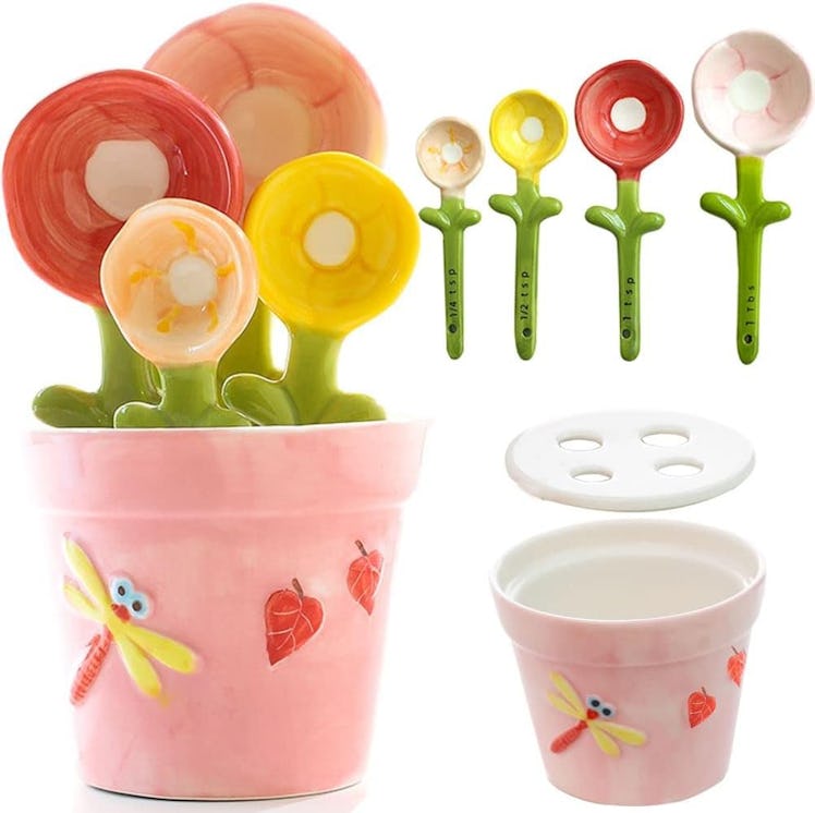 XDONEF Flower Measuring Spoons Set