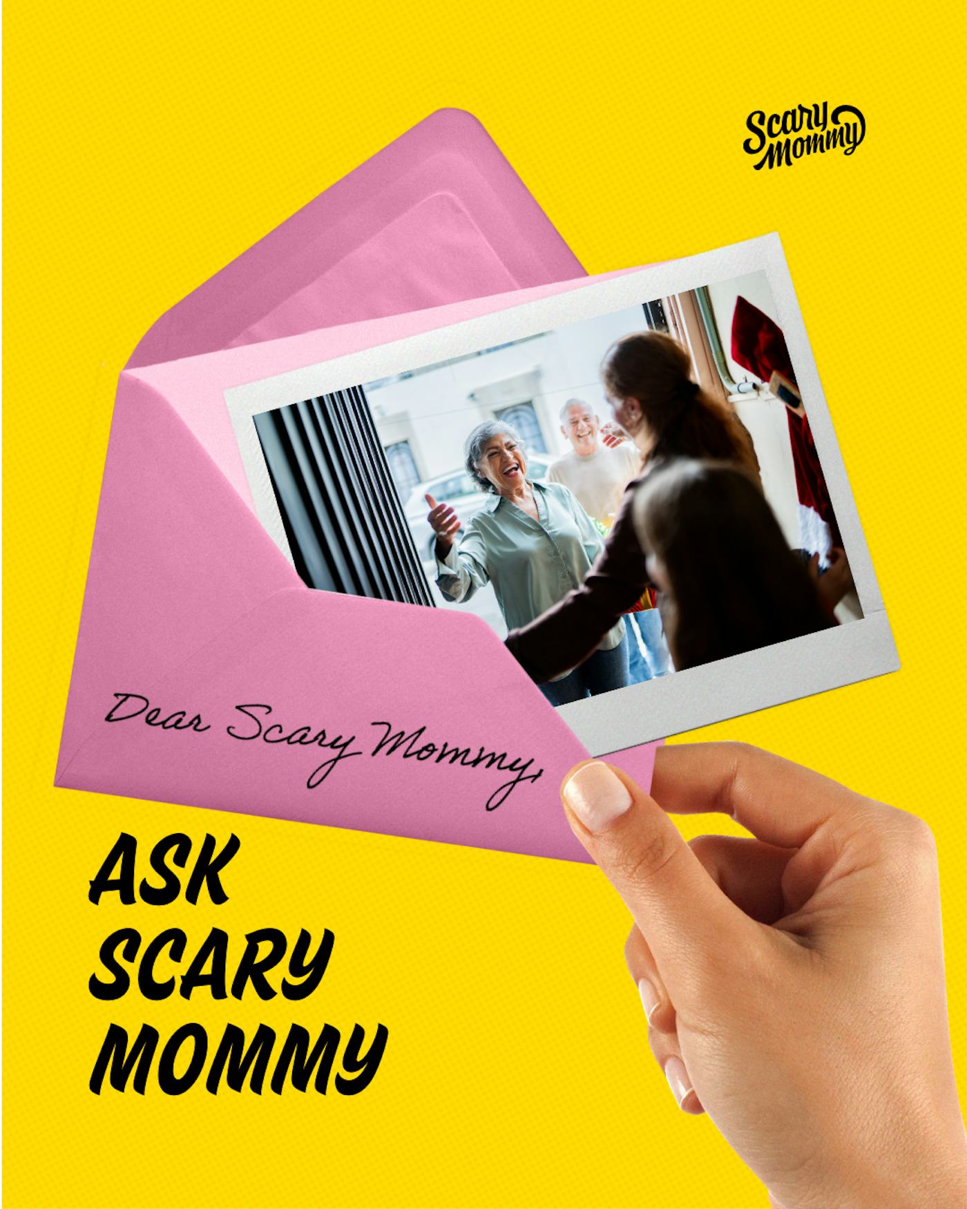 A family welcomes their grandparents into their home.