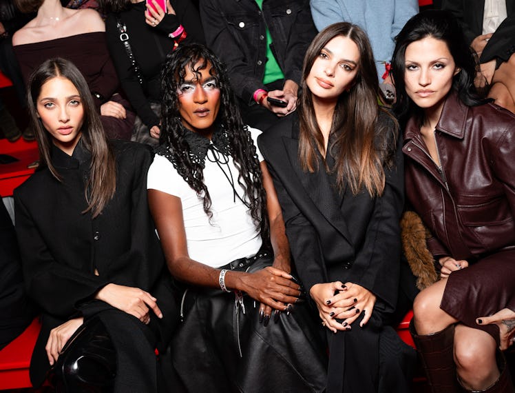 Guests at a fashion show.