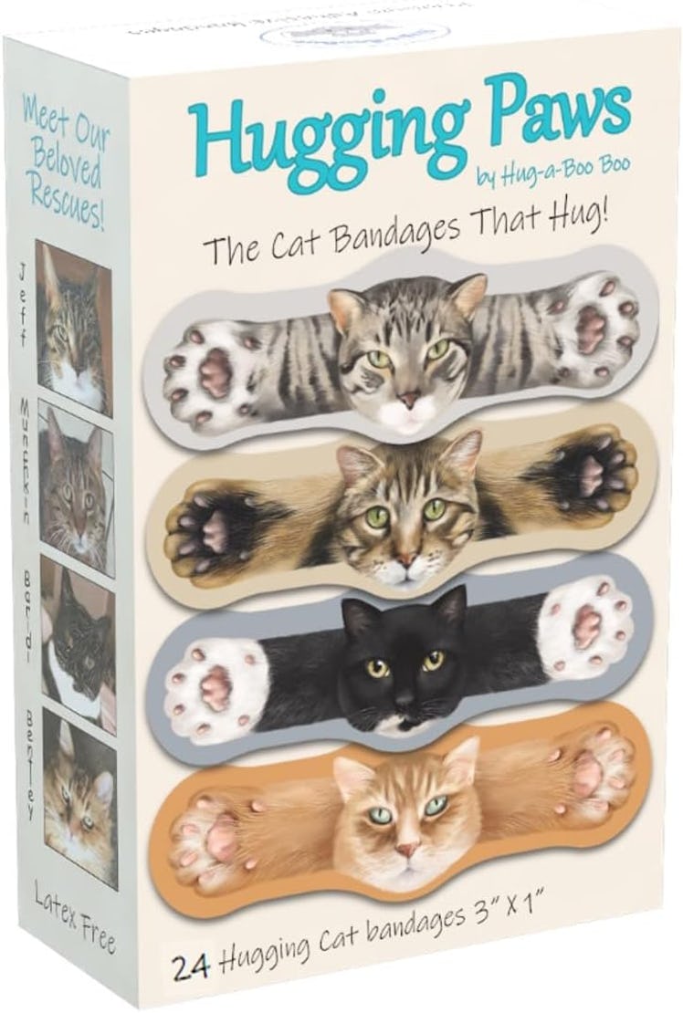 Hugging Paws Cat-Themed Bandages (24 Count)