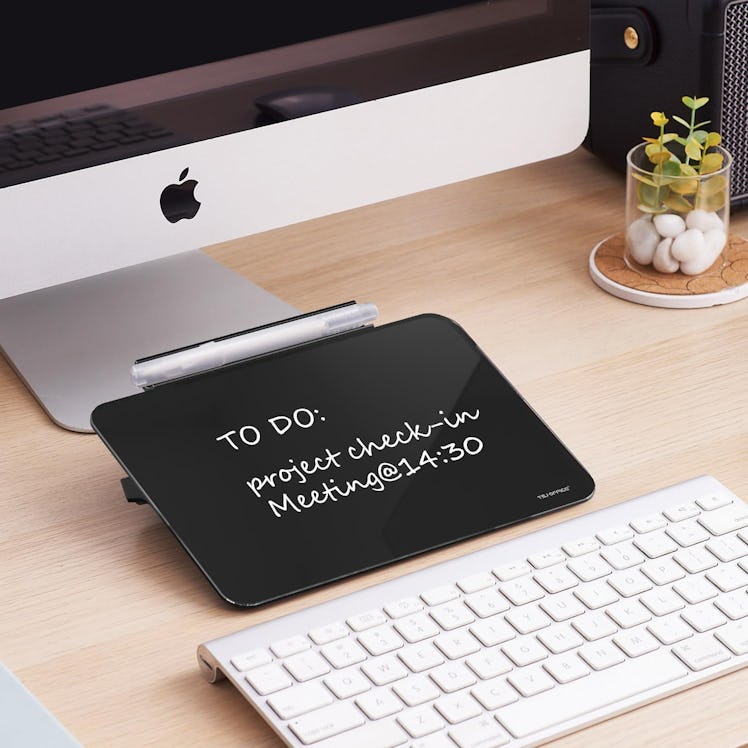 TSJ OFFICE Dry-Erase Desktop Whiteboard