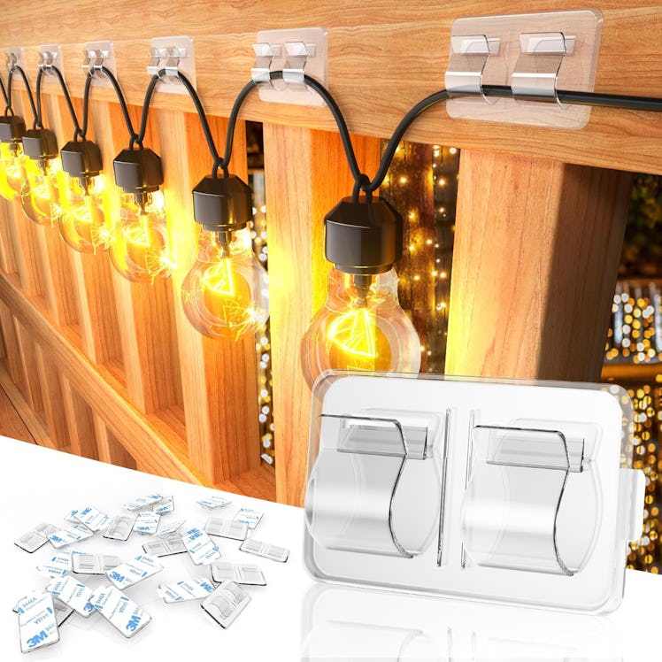 Keviyi Outdoor String Light Hooks (25 Pieces)