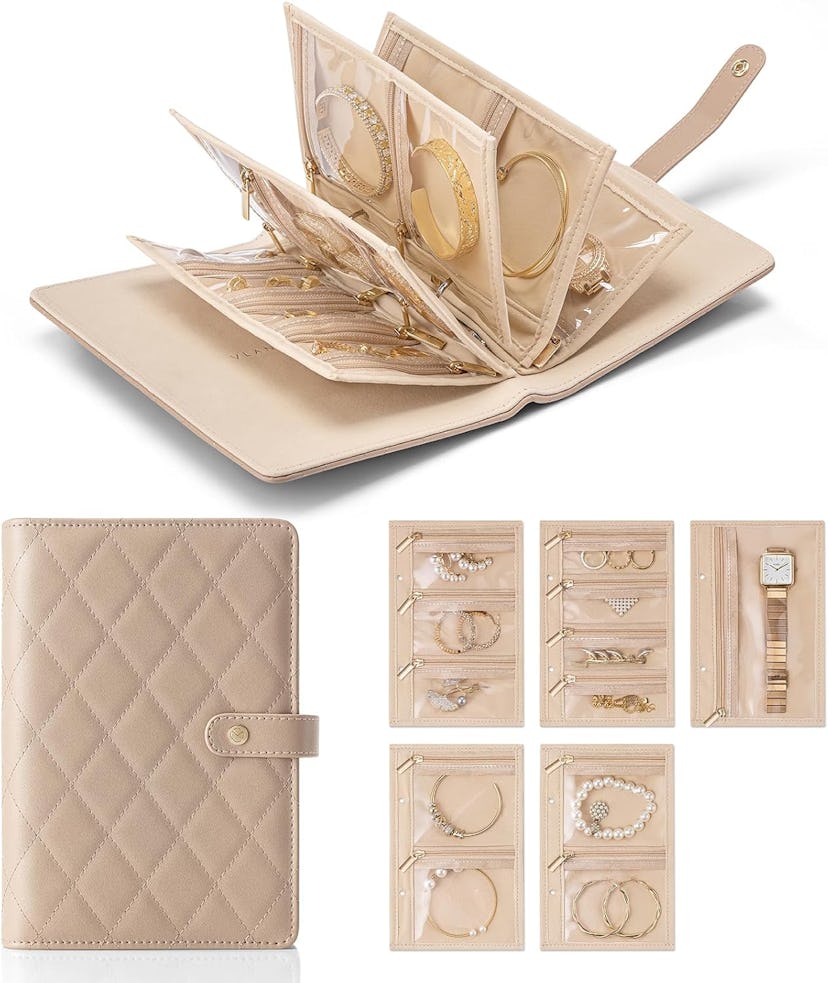 Vlando Travel Jewelry Organizer Book