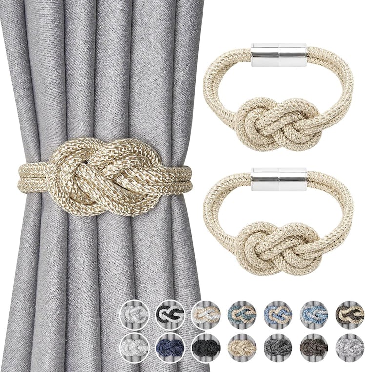 NICEEC Magnetic Curtain Tiebacks (2-Pack)