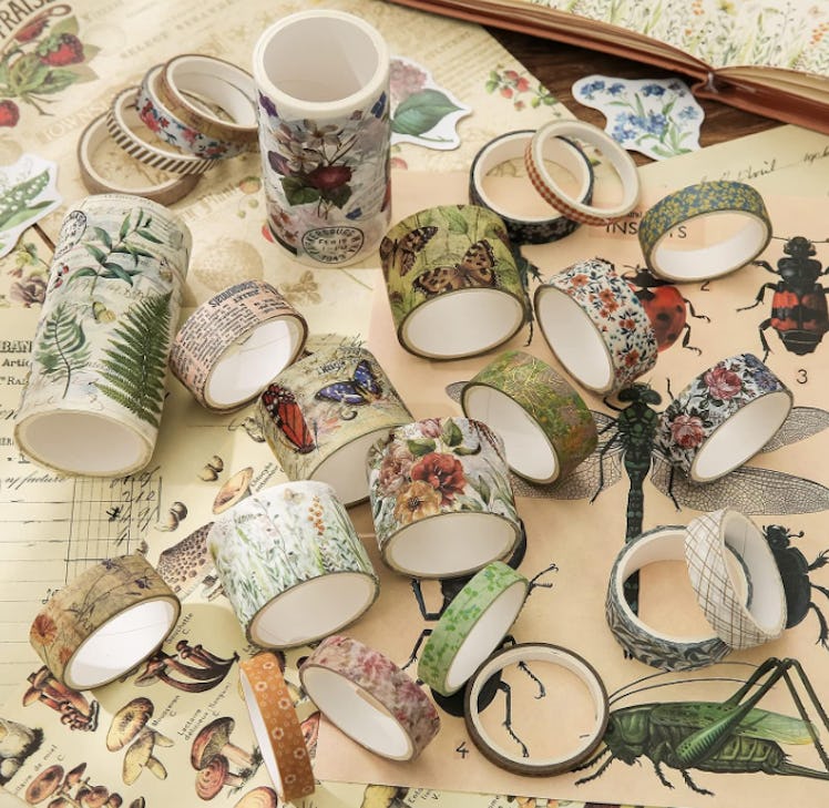 emmoolife Vintage Washi Tape Set (24-Pack)