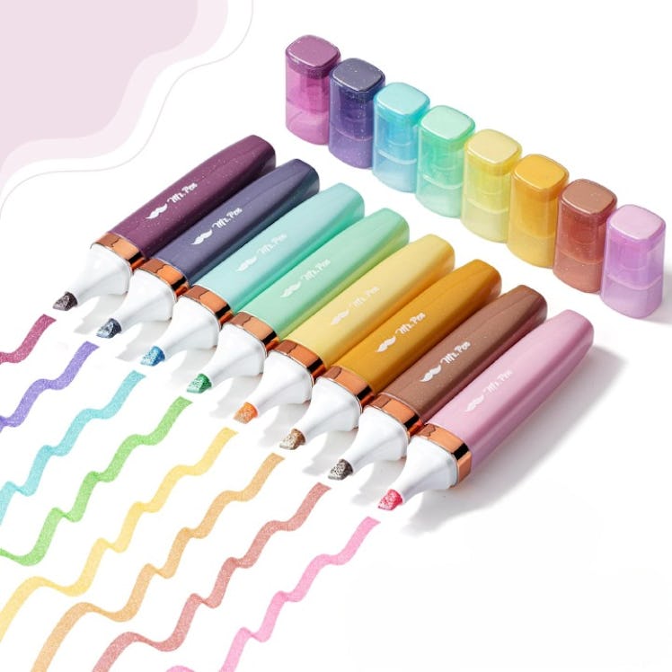  Mr. Pen Glitter Highlighters (8-Pack)