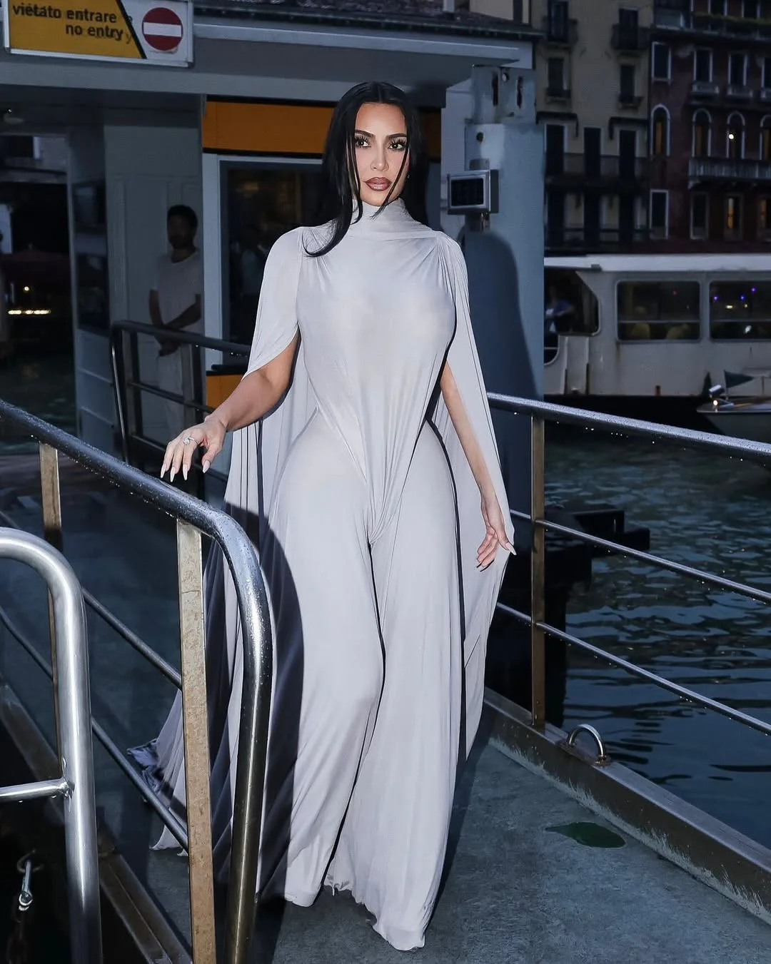 Kim Kardashian’s Long Coffin Nails Make A Statement At DVF Awards