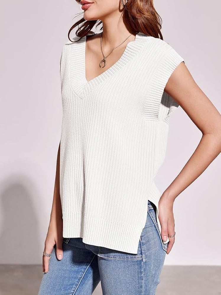 Saodimallsu Ribbed Knit Vest 