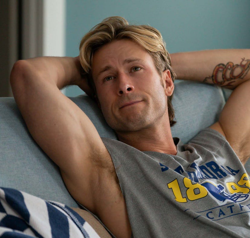 Glen Powell stars in the new Hulu series 'Chad Powers.'