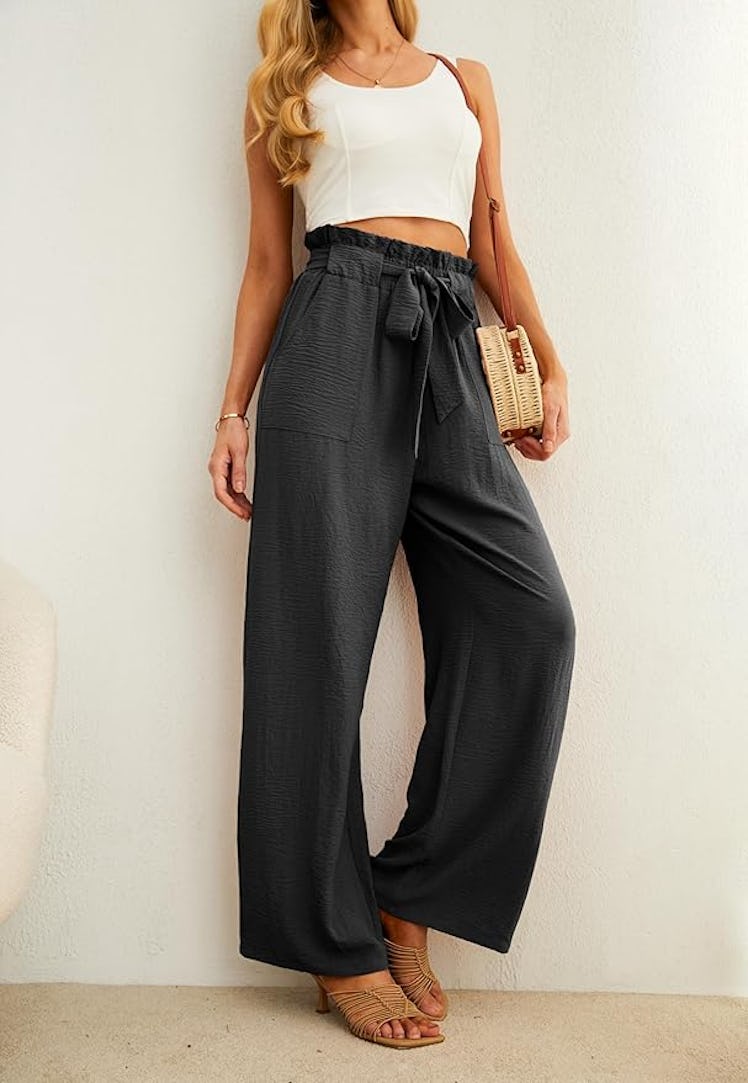 IWOLLENCE Knot Wide Leg Pants