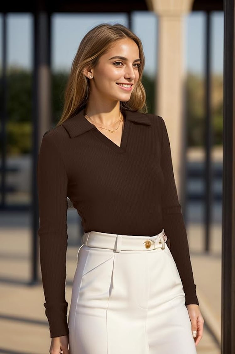 WIHOLL V-Neck Polo Shirt
