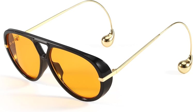 SODQW Oversized Aviator Sunglasses
