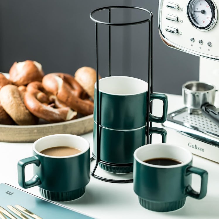 Miamolo Stackable Coffee Mugs (Set of 4)
