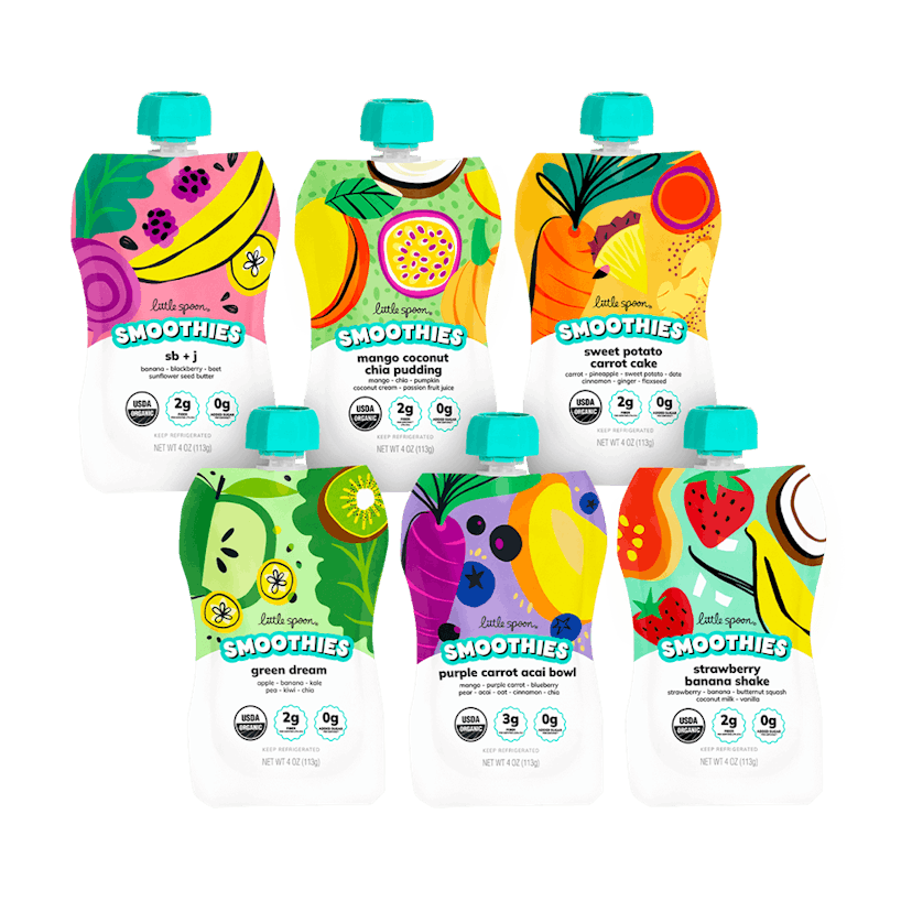 Little Spoon Bestsellers Smoothie Pack Of 12