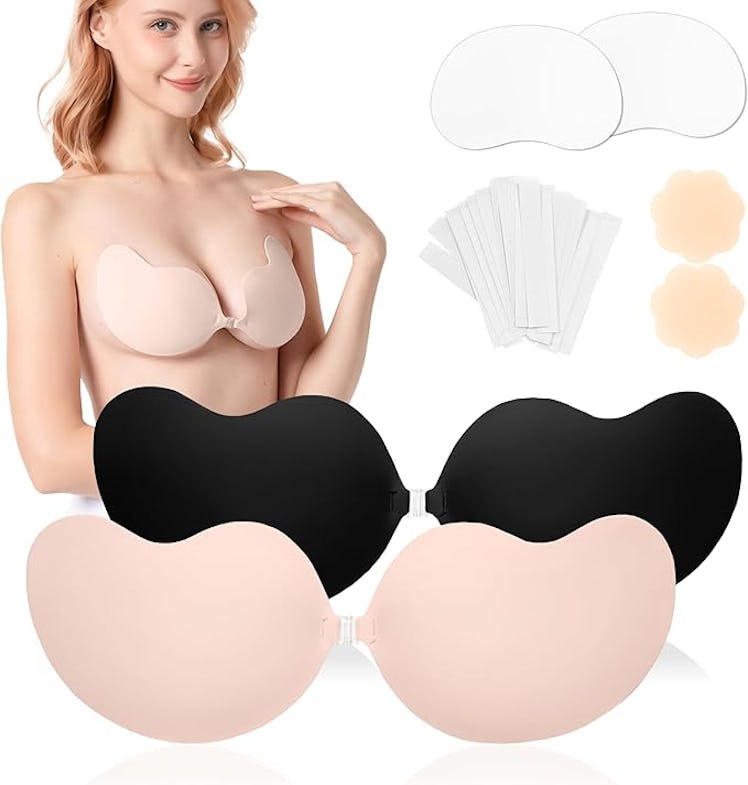 Awant Strapless Backless Sticky Push Up Bra