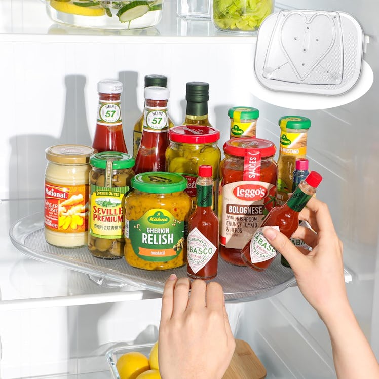LAMU Lazy Susan Refrigerator Organizer