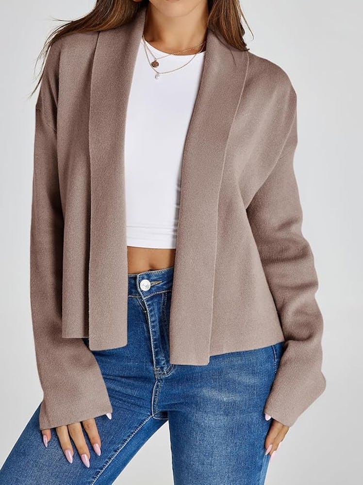 Saodimallsu Open-Front Cardigan