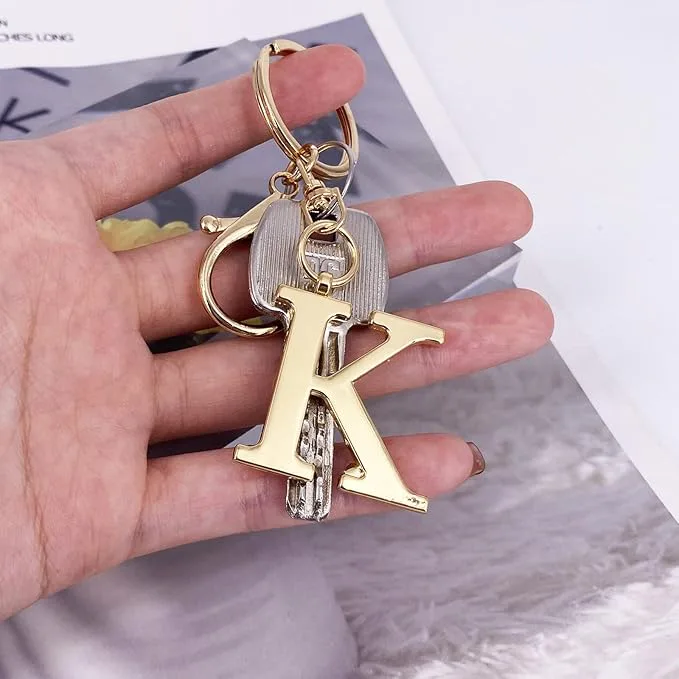 LAXPICOL Gold Letter Keychain