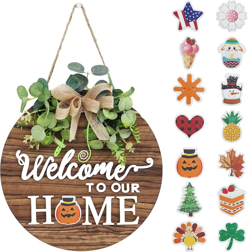 RoseCraft Interchangeable Seasonal Welcome Sign