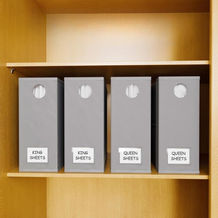 SpaceAid Bed Sheet Organizers (4-Pack) 
