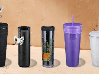 Starbucks has a Halloween 2025 merch collection of cups and tumblers.