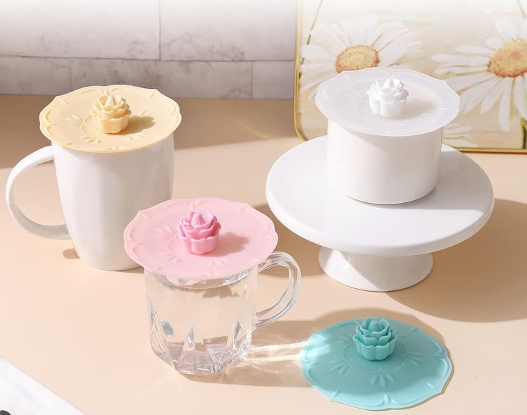 Keweilian Silicone Cup Covers (4-Pack)