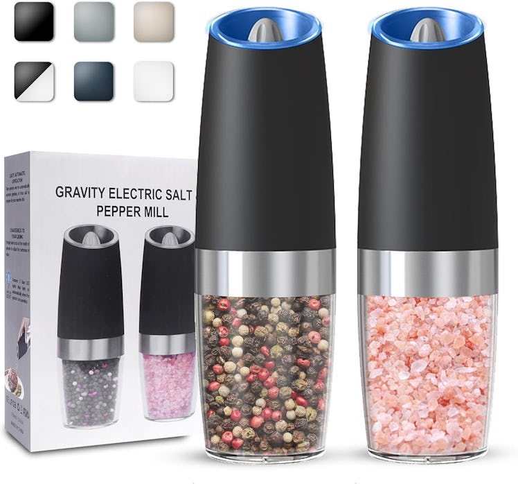 UNNEES Gravity Electric Salt and Pepper Grinders