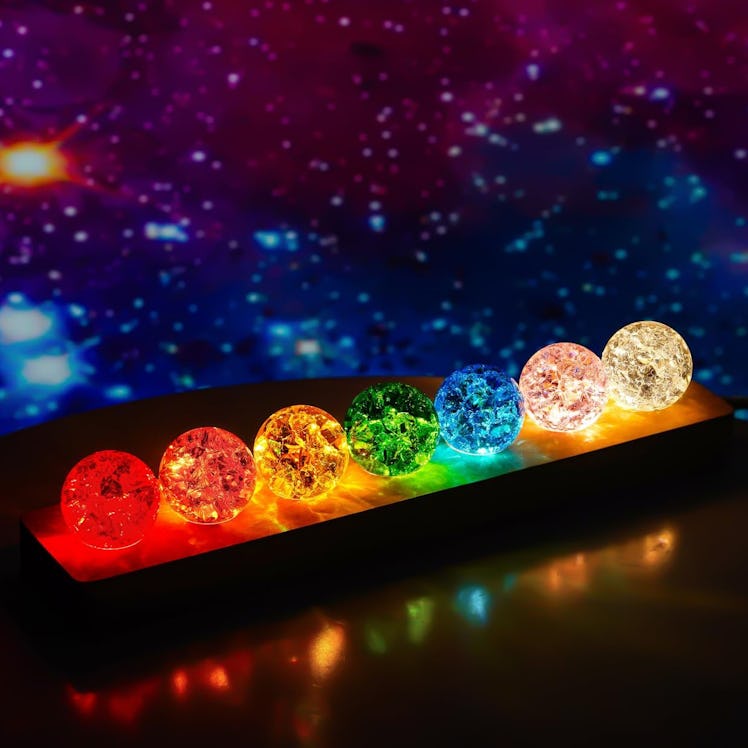 KRISININE LED Ice Cracked Balls (7-Pack)