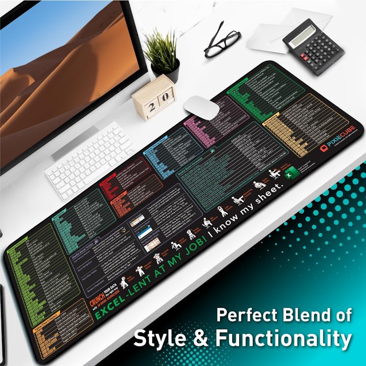 Pixiecube Excel Shortcut Keys Mouse Pad