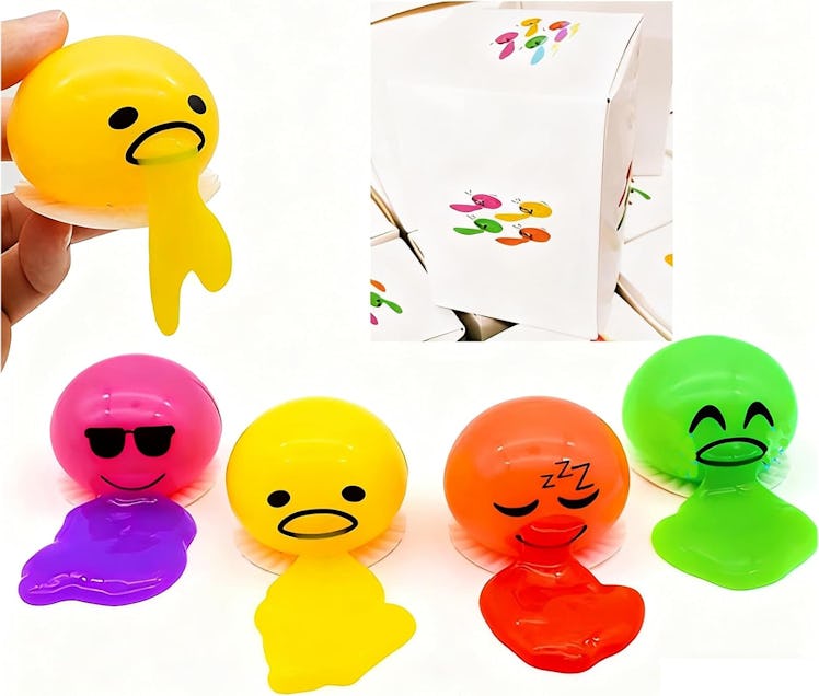 Vomiting Egg Slime Toy (4-Pack)