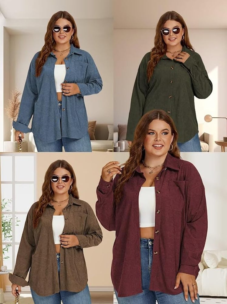 DOLNINE Corduroy Shacket