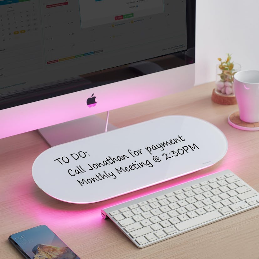 TSJ OFFICE Glass Desktop Whiteboard
