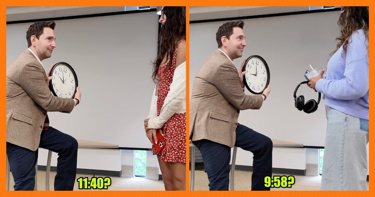 College Professor Shows That Most Kids Cannot Tell Time