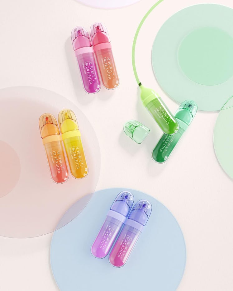 Four Candies Pastel Highlighter Set (8 Pieces)