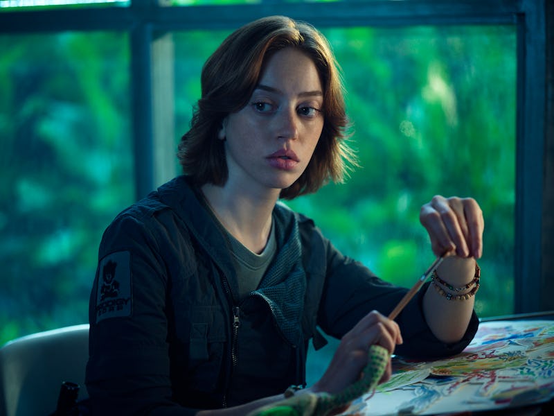Pictured: Lily Newmark as Nibs in 'Alien: Earth.'
