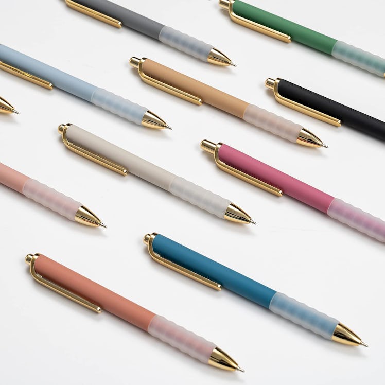 Linbsunne Soft Grip Ballpoint Pens (12-Pack)