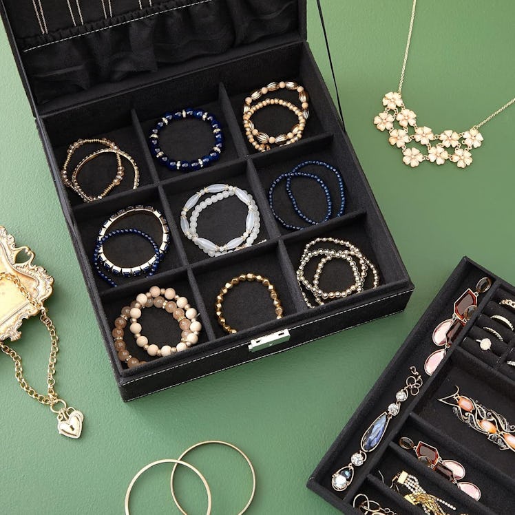 Juvale Velvet Jewelry Box Organizer