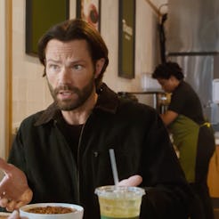 Matt Czuchry and Jared Padalecki in 'Gilmore Girls'-esque Panera Bread ad. Screenshot via Panera Br...