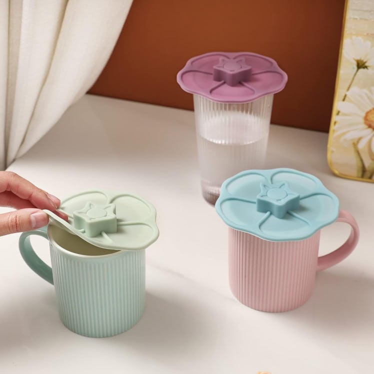 Keweilian Petal Silicone Cup Covers (3-Pack)