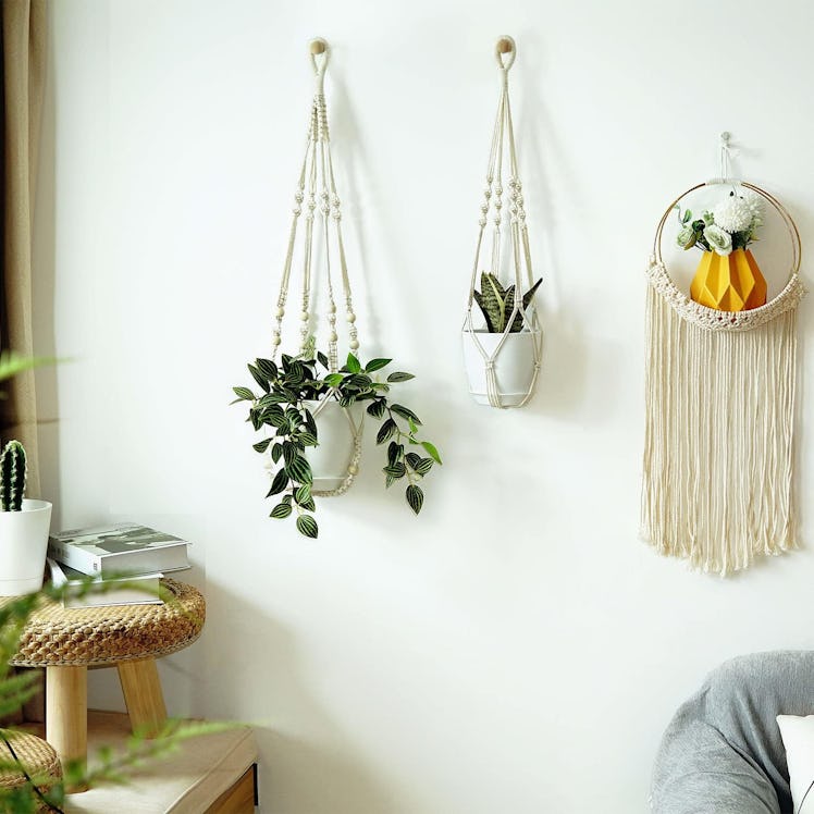 Bouqlife Macrame Plant Hangers (3-Pack)