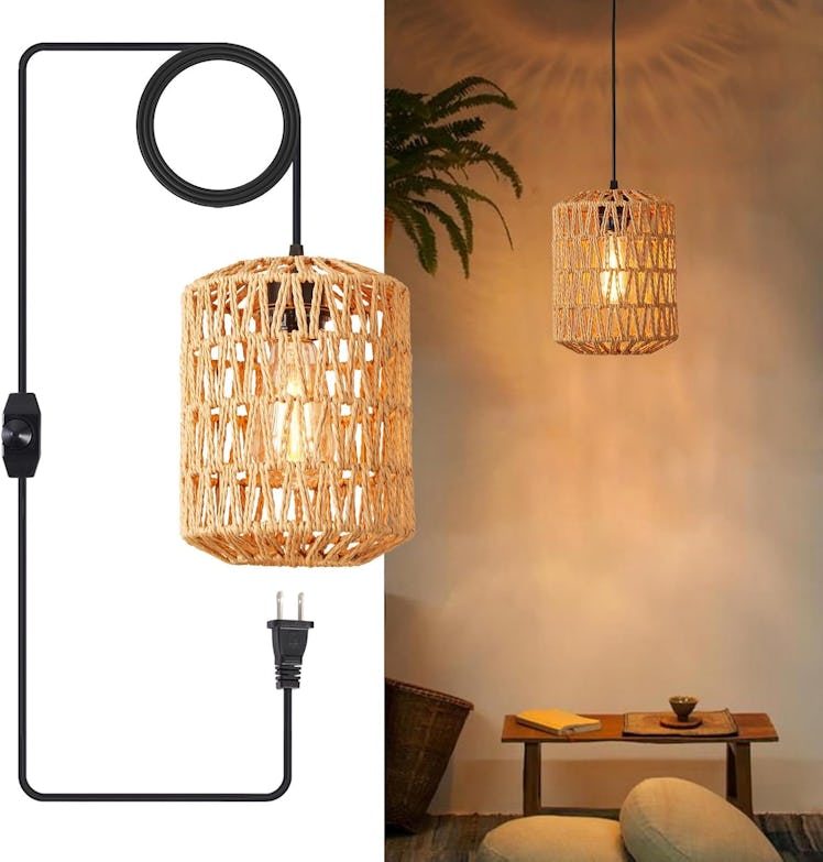 YXTH Rattan Pendant Light