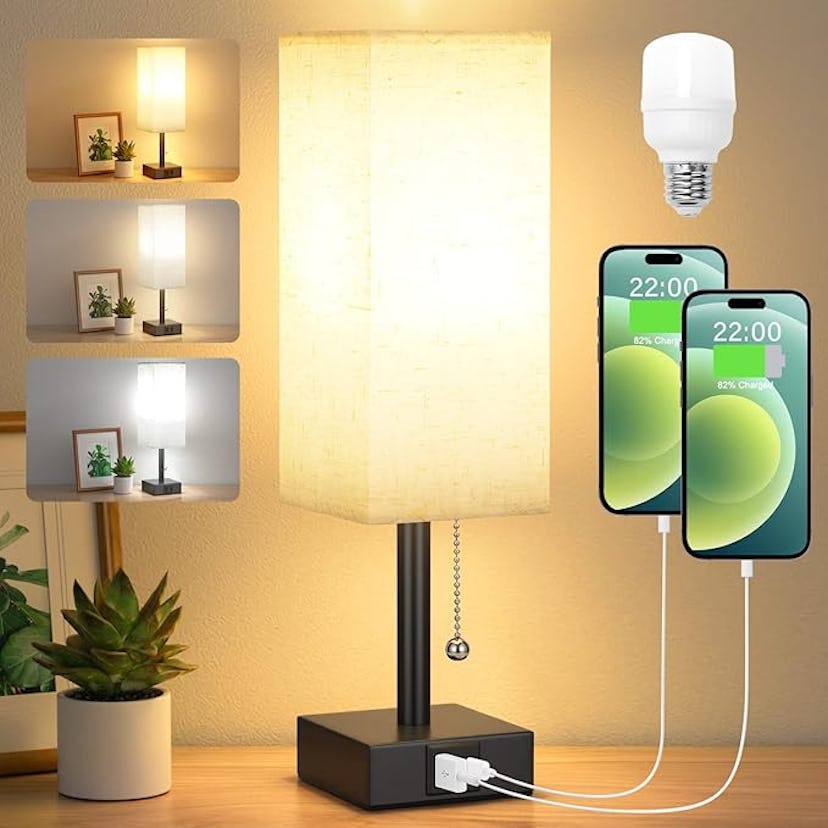 aooshine Bedside Table Lamp