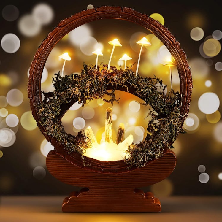 Hortsun Crystal Mushroom Night-Light