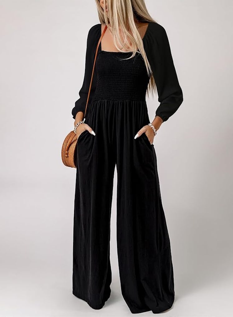 Happy Sailed Square-Neck Jumpsuit 