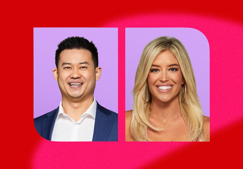 Patrick and Kacie on Love Is Blind Season 9. Photos via Netflix